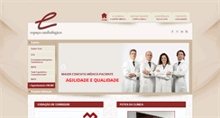 Desktop Screenshot of espacocardiologico.com.br