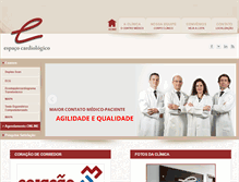 Tablet Screenshot of espacocardiologico.com.br